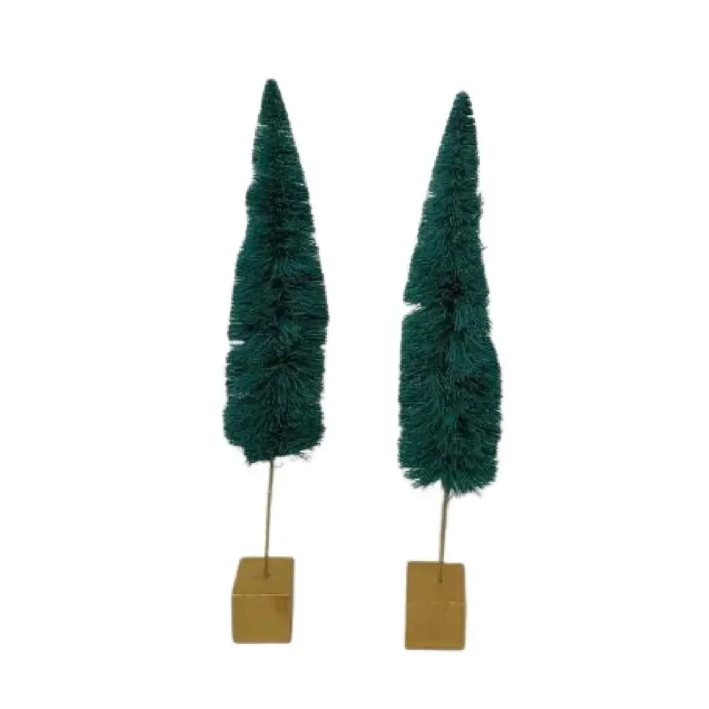 Vintage Rainbow Bottle Brush Trees Set of 6 Sisal-Trees Christmas-8